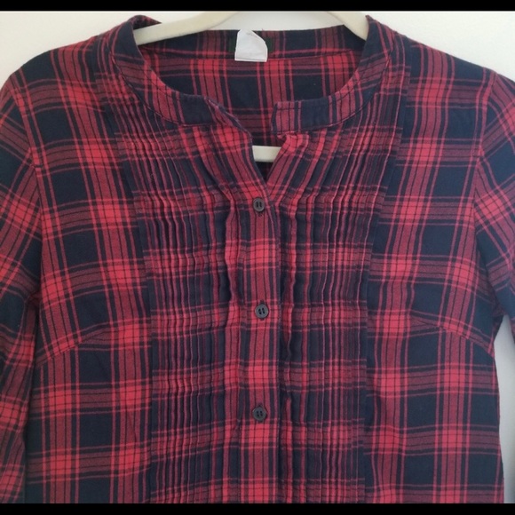 J Crew Factory Plaid Flannel Dress, Size 0 - Picture 1 of 8